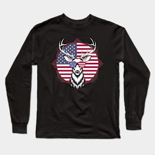 American Deer Long Sleeve T-Shirt